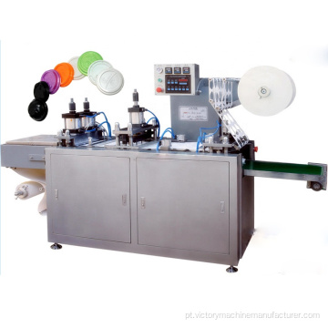 Máquina para fabricar tampas de papel descartáveis ​​de plástico termoformado
